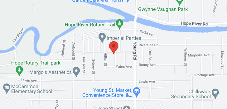 map of 45870 HENLEY AVENUE